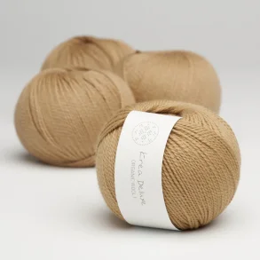 Krea Deluxe - Organic Wool 1 50 g, fv 53 Croissant – kologisk uldgarn (Ny)
