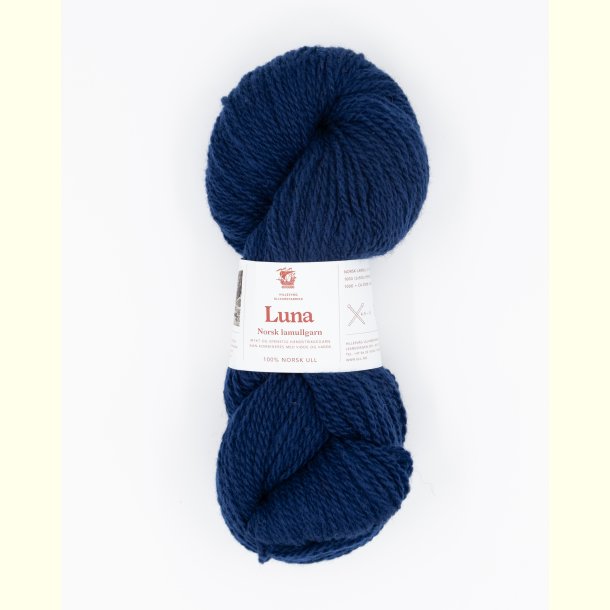 Hillesv�g - Luna - Lammeuld garn - Marinebl� 56417 - 100g