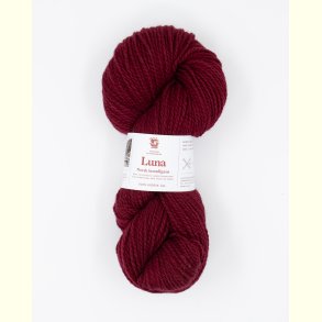 Hillesv�g - Luna - Lammeuld garn - Burgunder 56419 - 100g