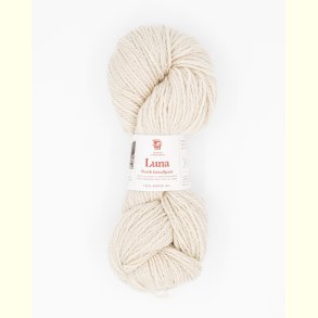 Hillesv�g - Luna - Lammeuld garn - Ecru 56420 - 100g