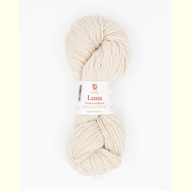 Hillesv�g - Luna - Lammeuld garn - Ecru 56420 - 100g