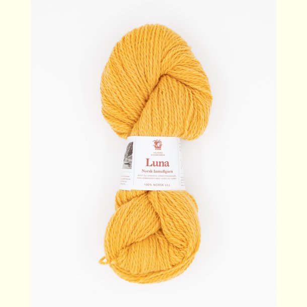 Hillesv�g - Luna - Lammeuld garn - Varm Gul 56421 - 100g