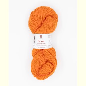 Hillesv�g - Luna - Lammeuld garn - Orange 56422 - 100g