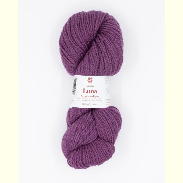 Hillesv�g - Luna - Lammeuld garn - M�rk Lillarosa 56426 - 100g