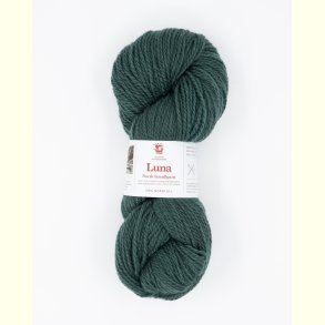 Hillesv�g - Luna - Lammeuld garn - Dyb Gr�n 56432 - 100g