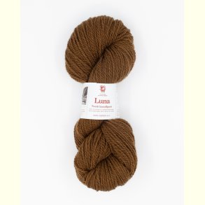 Hillesv�g - Luna - Lammeuld garn - Brun 56439 - 100g