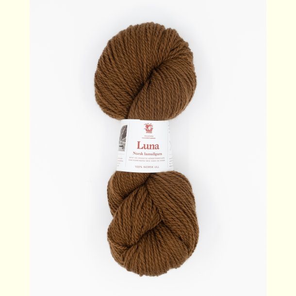 Hillesv�g - Luna - Lammeuld garn - Brun 56439 - 100g