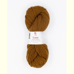 Hillesv�g - Luna - Lammeuld garn - Okkerbrun 56440 - 100g