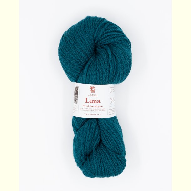 Hillesv�g - Luna - Lammeuld garn - Petroleum 56443 - 100g