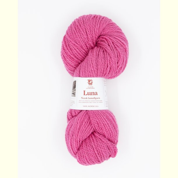 Hillesv�g - Luna - Lammeuld garn - Rosa 56447 - 100g