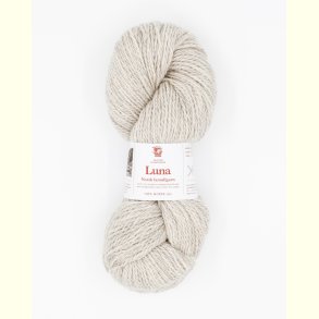 Hillesv�g - Luna - Lammeuld garn - Meleret Lys Beige 56449 - 100g