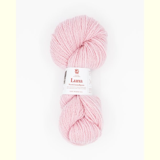 Hillesv�g - Luna - Lammeuld garn - Lys Rosa 56455 - 100g