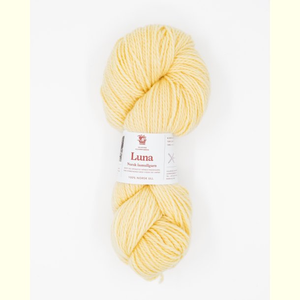 Hillesv�g - Luna - Lammeuld garn - Lys Gul 56459 - 100g