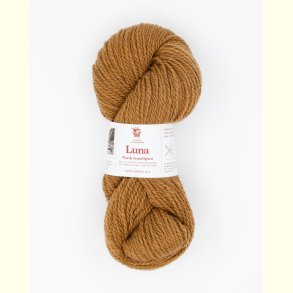 Hillesv�g - Luna - Lammeuld garn - Karamel 56462 - 100g
