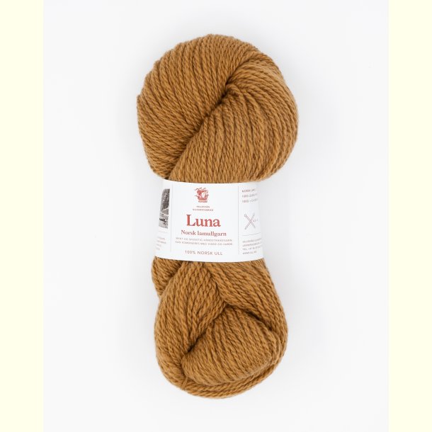 Hillesv�g - Luna - Lammeuld garn - Karamel 56462 - 100g