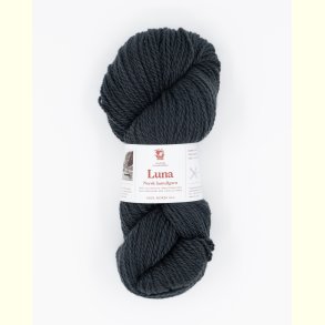 Hillesv�g - Luna - Lammeuld garn - Antracit 56463 - 100g