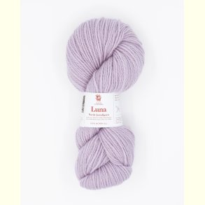 Hillesv�g - Luna - Lammeuld garn - Bleg Lilla 56465 - 100g