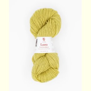 Hillesv�g - Luna - Lammeuld garn - Lys Lime 56466 - 100g