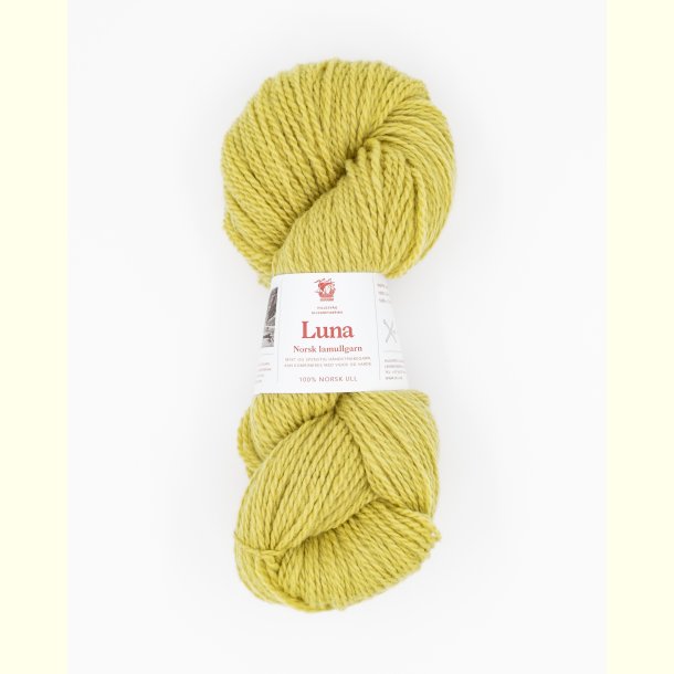 Hillesv�g - Luna - Lammeuld garn - Lys Lime 56466 - 100g