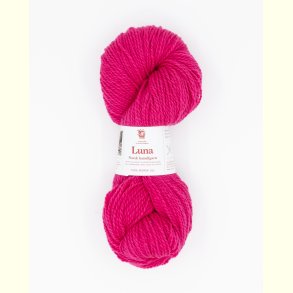 Hillesv�g - Luna - Lammeuld garn - Dyb Rosa 56468 - 100g