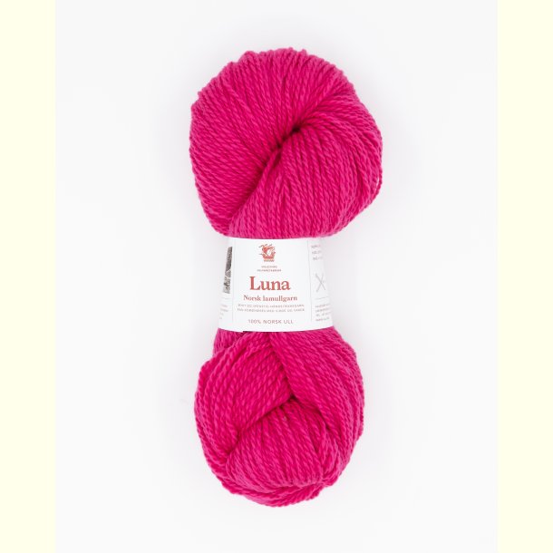 Hillesv�g - Luna - Lammeuld garn - Dyb Rosa 56468 - 100g