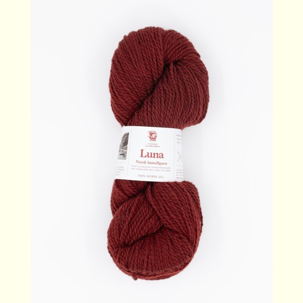 Hillesv�g - Luna - Lammeuld garn - Burgunder Brun 56469 - 100g