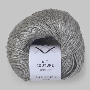 Kit Couture - Silk Linen - Silke og h�rgarn - Lysegr� 5835 - 50g