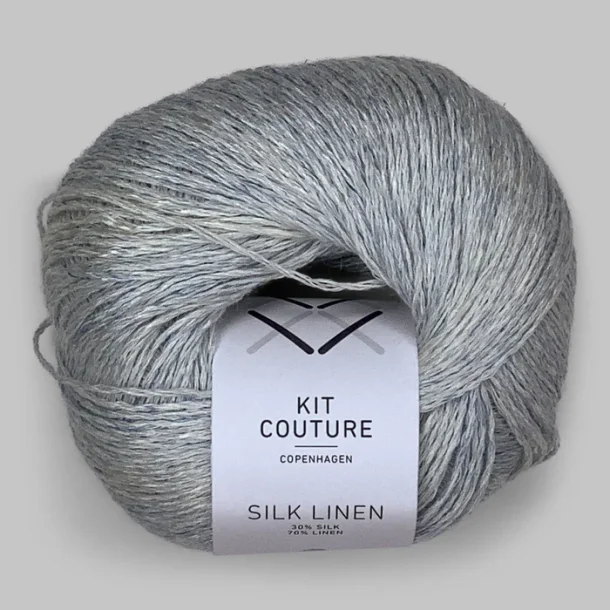 Kit Couture - Silk Linen - Silke og h�rgarn - Isbl� 5838 - 50g