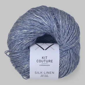 Kit Couture - Silk Linen - Silke og h�rgarn - Bl� 5843 - 50g