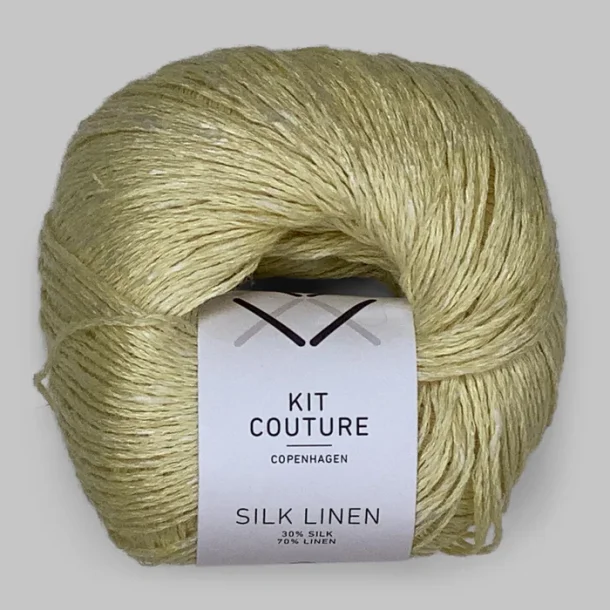 Kit Couture - Silk Linen - Silke og h�rgarn - Pastelgul 5845 - 50g