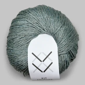 Kit Couture - Silk Linen - Silke og h�rgarn - St�vet gr�n 5849 - 50g