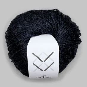 Kit Couture - Silk Linen - Silke og h�rgarn - Midnatsbl� 5855 - 50g