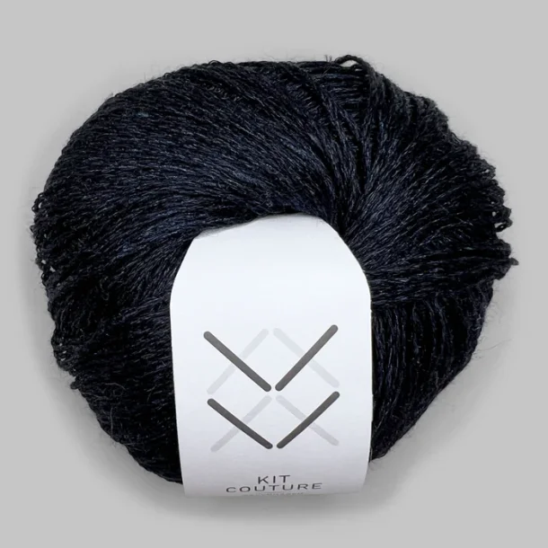 Kit Couture - Silk Linen - Silke og h�rgarn - Midnatsbl� 5855 - 50g