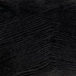 CaMaRose - Tynd Lamauld - Lama/uldgarn - Sort 5900 - 50g