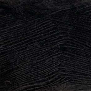 CaMaRose - Tynd Lamauld - Lama/uldgarn - Sort 5900 - 50g