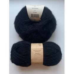 CaMaRose - Tynd Lamauld - Lama/uldgarn - Sort 5900 - 50g