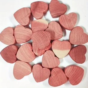 Mlkugler ca. 2,5 cm - Hjerteformet - pose m/4 stk.