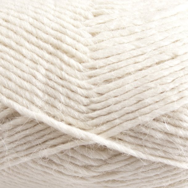 CaMaRose - Lamauld - Lamauld garn - R�hvid 6000 - 50g