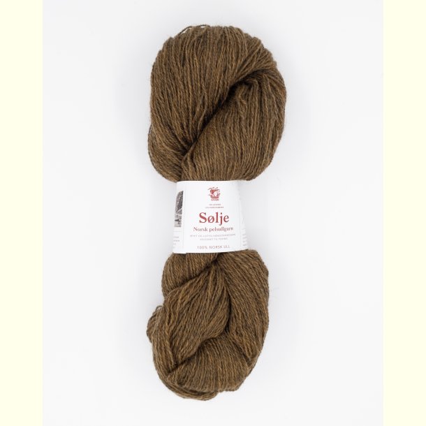 Hillesv�g - S�lje - Uldgarn - Lys Brun 642102 - 100g