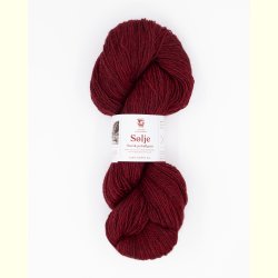 Hillesv�g - S�lje - Uldgarn - Burgunder 642104 - 100g