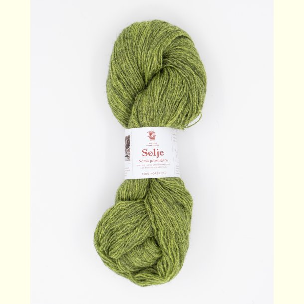 Hillesv�g - S�lje - Uldgarn - Lime 642107 - 100g
