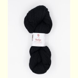 Hillesv�g - S�lje - Uldgarn - Sort 642109 - 100g