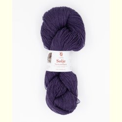 Hillesv�g - S�lje - Uldgarn - Gr�violet 642111 - 100g