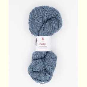 Hillesv�g - S�lje - Uldgarn - Lys Denimbl� 642113 - 100g