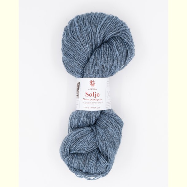 Hillesv�g - S�lje - Uldgarn - Lys Denimbl� 642113 - 100g