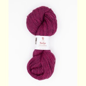 Hillesv�g - S�lje - Uldgarn - M�rk Rosa 642114 - 100g