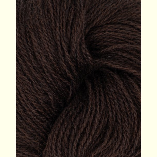 Hillesv�g - S�lje - Uldgarn - M�rkebrun 642116 - 100g