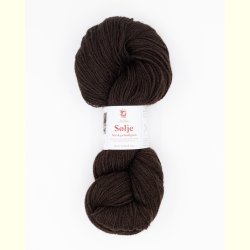 Hillesv�g - S�lje - Uldgarn - M�rkebrun 642116 - 100g