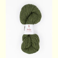 Hillesv�g - S�lje - Uldgarn - Olivengr�n 642118 - 100g