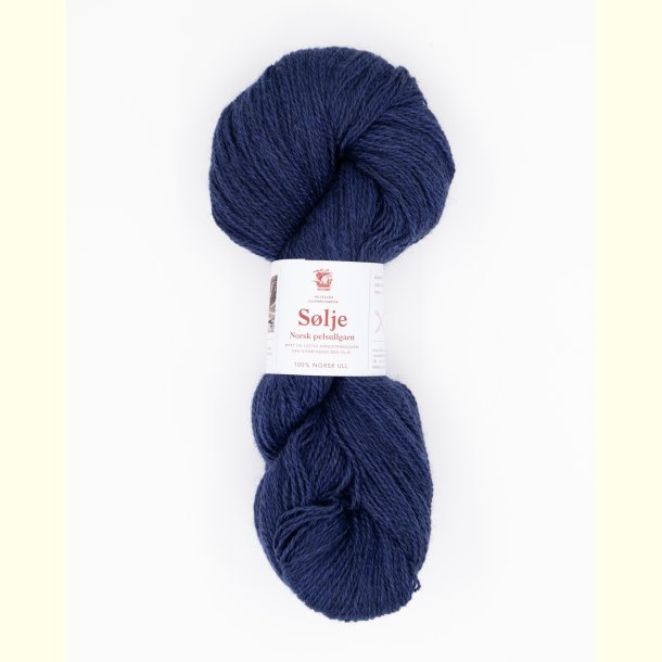 Hillesv�g - S�lje - Uldgarn - Lys Marine 642125 - 100g